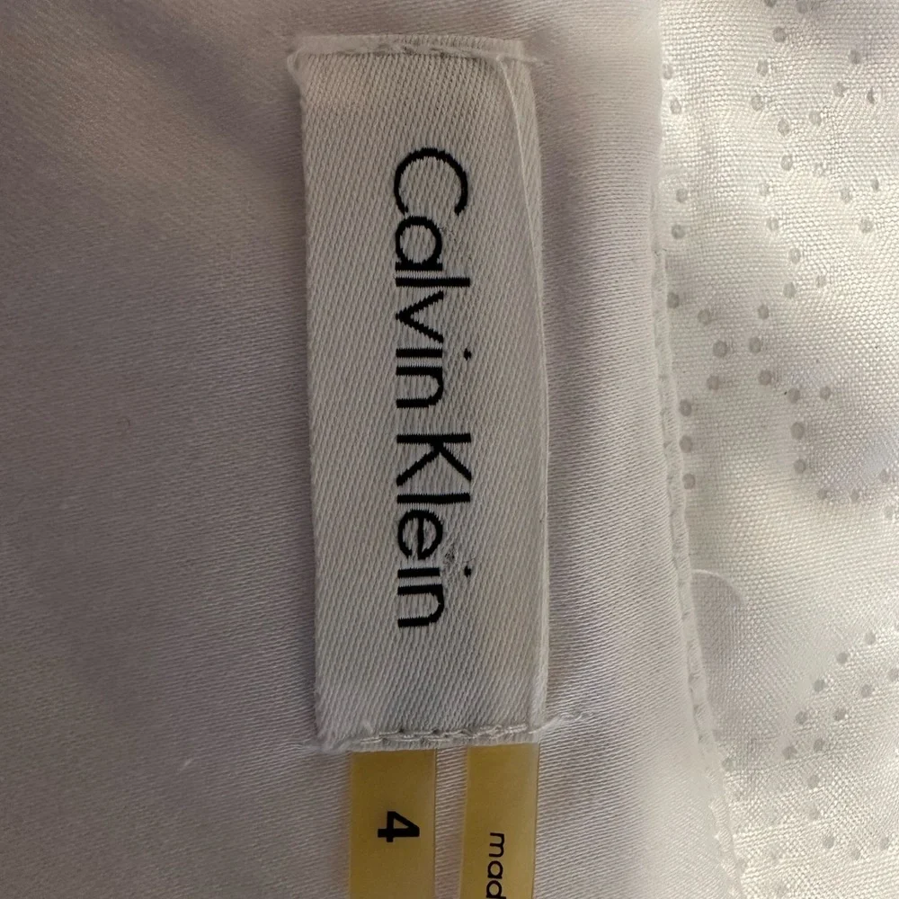 Gorgeous White Calvin Klein Sheath Dress size 4 - Picture 2 of 3